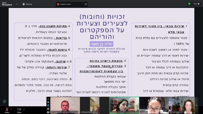 תמונה מהרצאה לאתר