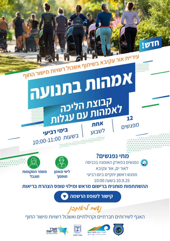 אור עקיבא קבוצות הליכה